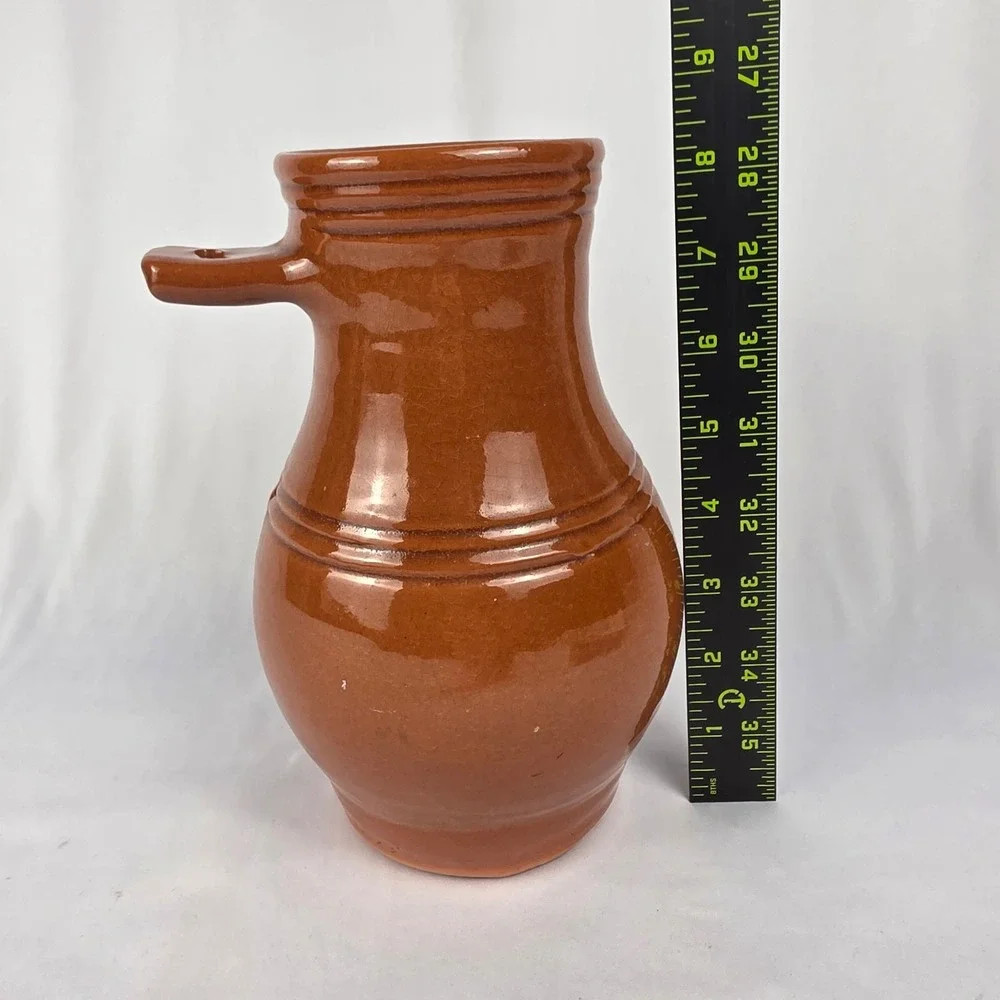 Williamsburg‎ Pottery Authentic 18th Century Bird Bottle Earthenware Terracotta